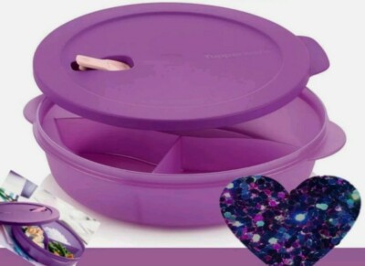 TUPPERWARE NUOVO PIATTO CRYSTALWAVE CON DIVISORI OFFERTA! | eBay