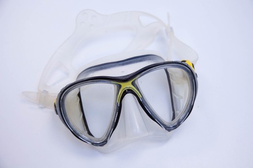 Cressi Big Eyes Evolution Crystal Pro Scuba Free Diving Mask Snorkeling - Yellow - Picture 2 of 13
