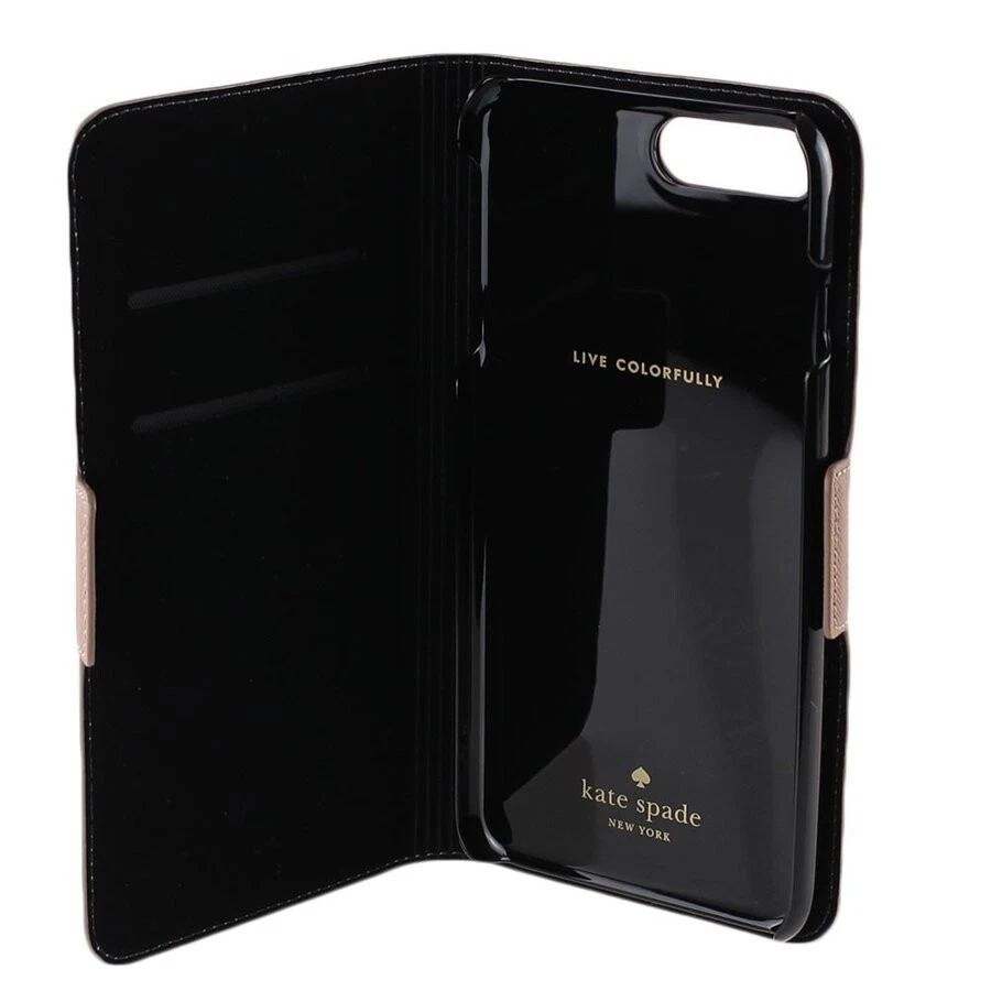 Funda tipo folio de cuero Kate Spade NY 256409 Bunny Rabbit apliques iPhone 7/8 Plus Foto 2 de 3