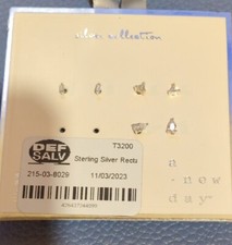 A New Day 3 pairs silver Earrings