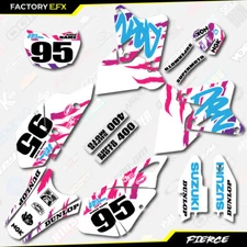 White Retro RM Racing Graphics Kit fits Suzuki Drz400 Drz 400 Drz400sm 400sm