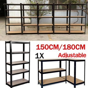 Modern Garage Shelving Units Shed Racking Storage Boltless Metal Shelves 5 Tier
