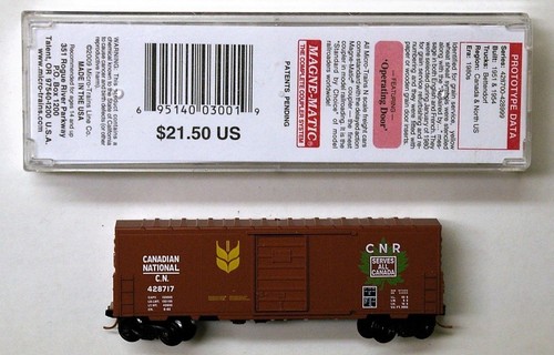 MTL Micro-Trains 24341 Canadian National CN 428717 40 pies vagón de carga de una sola puerta | Zustand: New