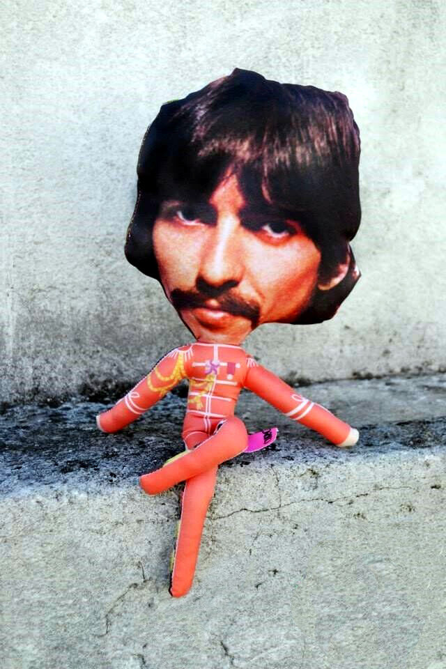 THE BEATLES 4 Four Handmade ACTION FIGURES 45 x 15 Cm - Silk