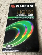 Fuji Film VHS Blank Video Tape 6 hour HQ 120 High Quality NEW sealed NIB