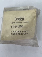 CEFCO CFR 263 30A TO 60A 250V FUSE REDUCER