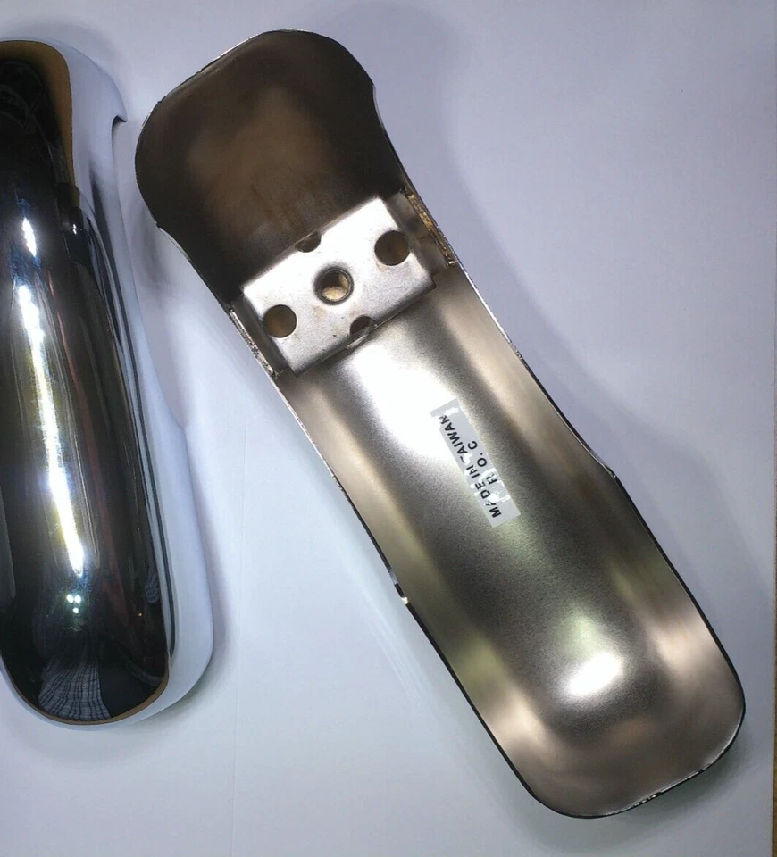 JUEGO DE 4 PROTECTORES DE PARACHOQUES CROMADOS DELANTEROS Y TRASEROS VOLKSWAGEN T1 BUG BEETLE 1949-1967 Foto 4 de 4