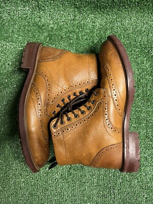 TED BAKER London Men\'s Brown Leather Lace Up Boots US Size 10 Ben Sherman Alfred Brogue Leather Men main image 4