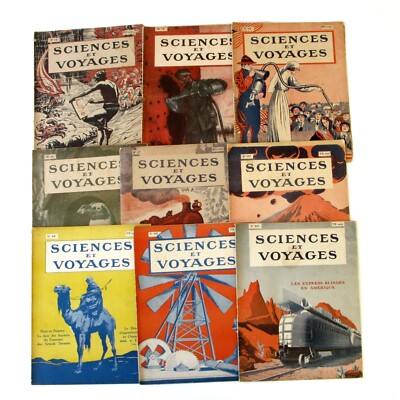 Konvolut 9 Zeitschriften Wissenschaft und Reisen Nr. 13-14-15-16-17 von 1919-37-48-49-50 von 1920