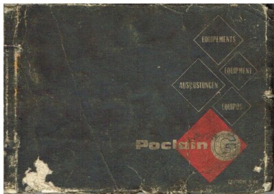 POCLAIN G-SERIES ACCESSORIES (BOOMS LOADERS BACK ACTERS GRABS) PARTS CATALOGUE