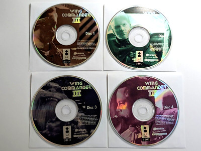 Wing Commander III Heart of the Tiger 3DO discs only - poor condition, scratches