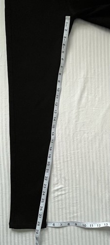 NWT Sz L-fits like Med-Black Stretch Viscose Blend Zip Up PantsLeggings 5 Pocket - Picture 10 of 10