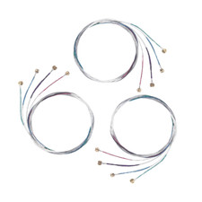 12-Pack Violin Strings 4/4 Full Size Steel Core Nickel Ball End Set