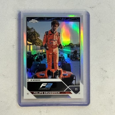 2023 Topps Chrome Formula 1 F1 FELIPE DRUGOVICH Celebrations Variation SP