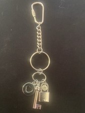 Silver Tone Key To My Heart Key Ring