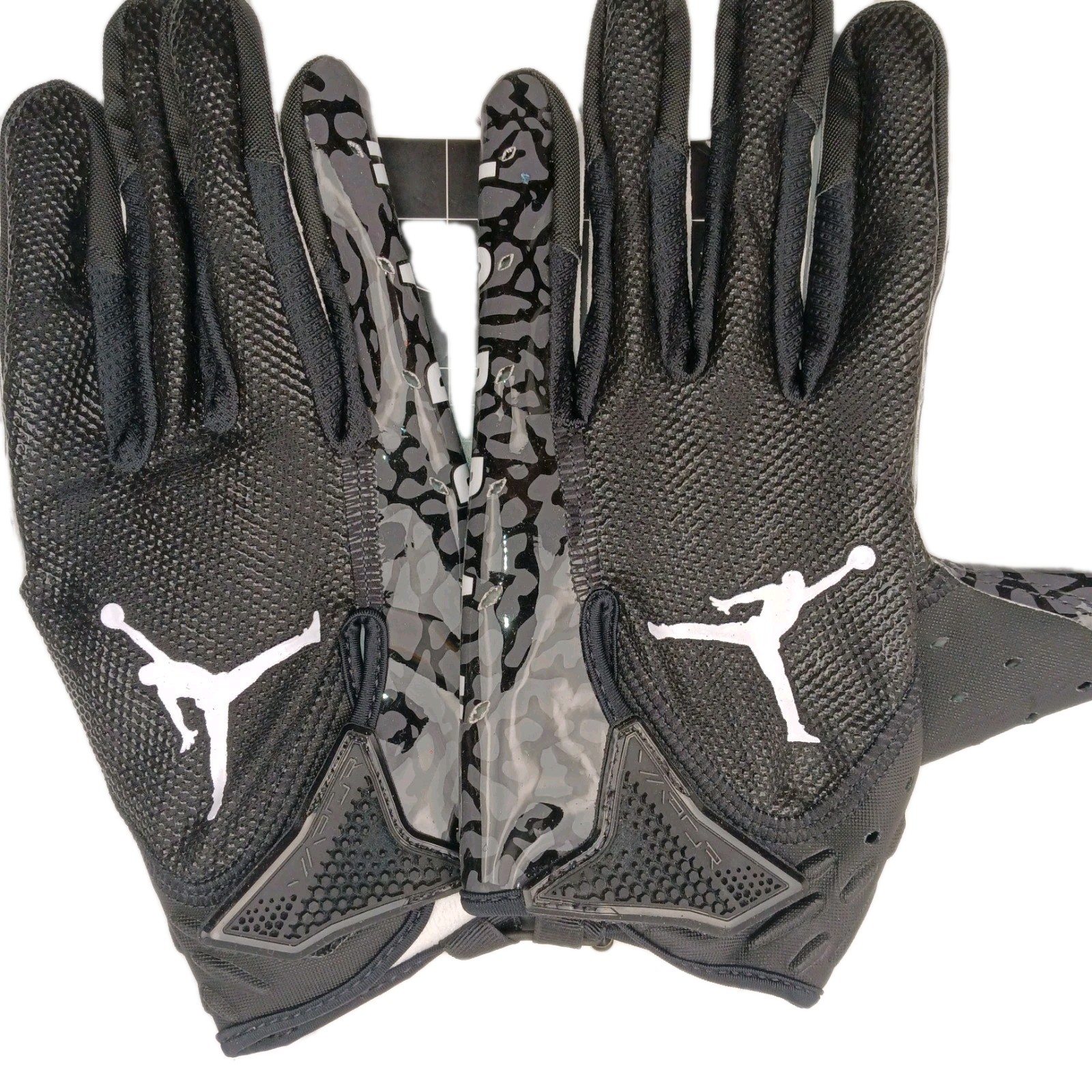 Nike Jordan Jet 7.0 Size XL Black Grey American Football Gloves
