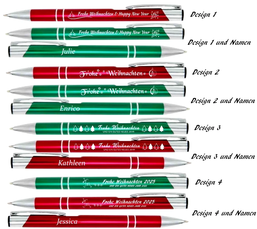 5 - 100 Stk. Weihnachtskugelschreiber „Frohe Weihnachten”  Weihnachtsgeschenk - Bild 2 von 4