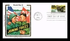 DR JIM STAMPS US COVER WWII ELBE RIVER LINK UP FDC COLORANO SILK CACHET