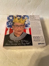 Funwares Ruth Bader Ginsburg 1000 Piece Jigsaw Puzzle NEW SEALED 27x19