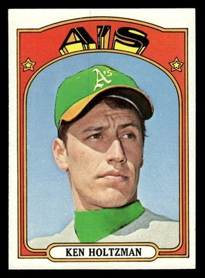 1972 Topps Baseball #670 Ken Holtzman NM/MT *e1