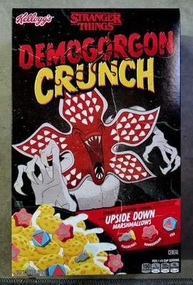 NEW Sealed 2025 Kellogg s Stranger Things Demogorgon Crunch Cereal Collectors