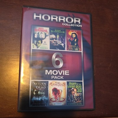 Horror Collection 6 Movie Pack DVD Living Dead Beyond Bride of Re-Animator OOP