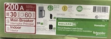 Square D Homeline 200Amp 30 Spaces 60 Circuit Main Breaker Plug-On Neutral Panel