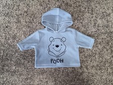 Vintage Y2K Disney Winnie the Pooh Fleece Hoodie Sweatshirt Baby 0-3 Months