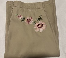 Hanna Andersson Emborder Floral Skirt Size 4 Girls