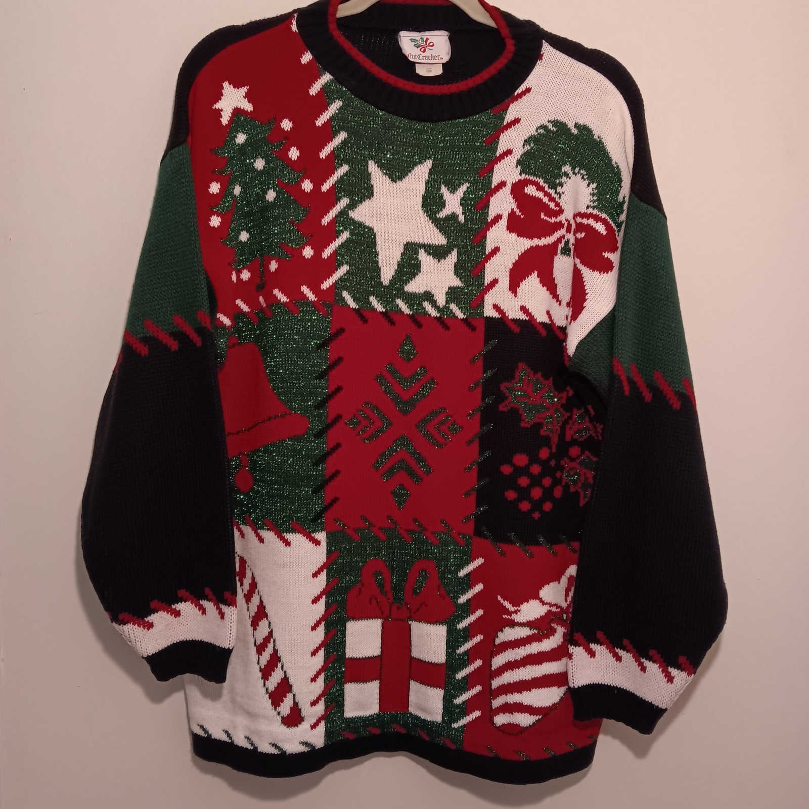 Nutcracker Ugly Christmas Sweater Patchwork Holid… - image 1