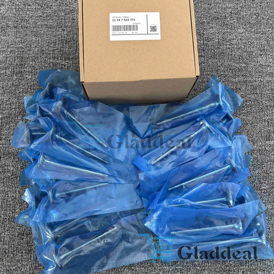 Комплект из 12 впускных и выпускных клапанов для 11347553771 BMW 125i 328i 528i X5 Z4 - Изображение 4 из 4