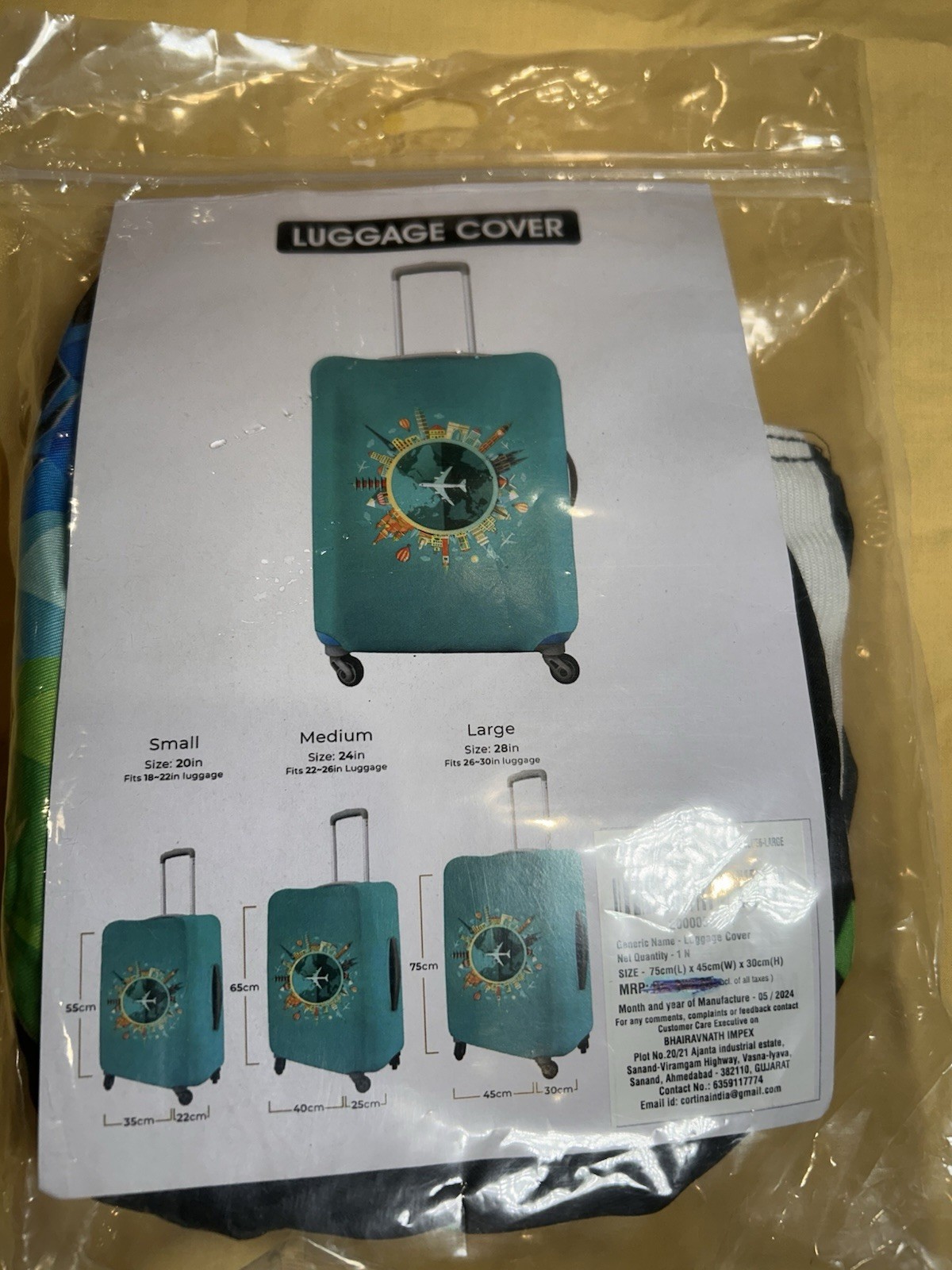 Covers - Cover Baggage Of Size 20 24and 28 Inches- See Pic F