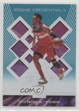 2018-19 Panini Status Rookie Credentials Aqua Troy Brown Jr #12 0ad