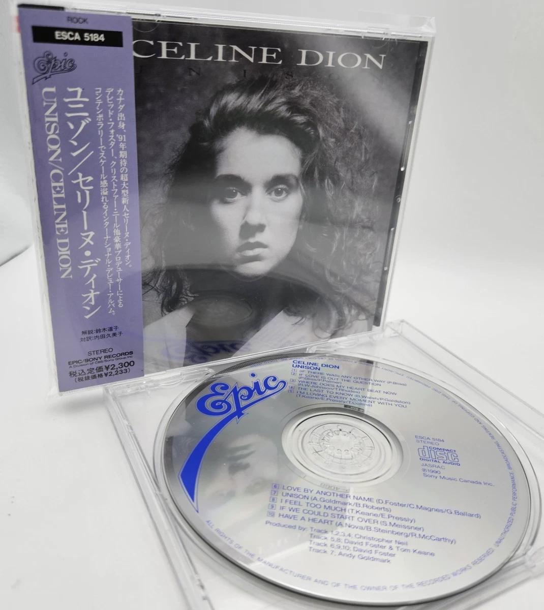CELINE DION Unison Japón 1ª Edición CD ESCA-5184 con OBI David Foster 1991 Raro