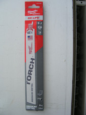 5 X 230mm MILWAUKEE 48-47-5787   14 TPI MEDIUM MATERIAL  SAWZALL BLADES