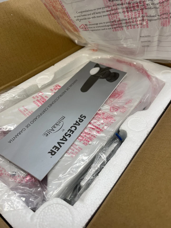 Minka-Aire F510L-WH Spacesaver 3 Blade 26 inch Integrated LED Light Ceiling Fan - Image 2 of 4