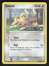 Pokemon Slakoth 73/107 Holo Stamped Deoxys (LP)