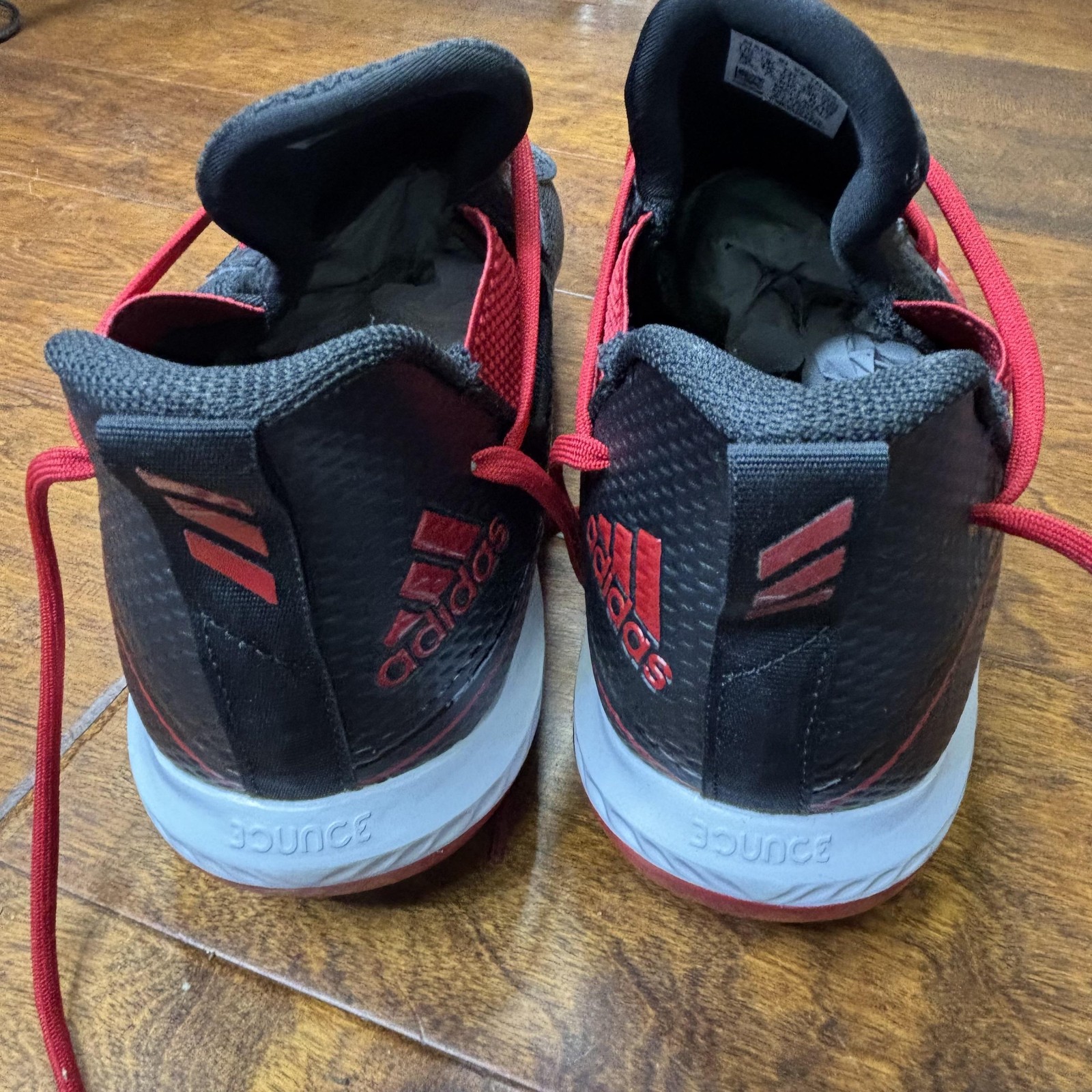 adidas Icon V Bounce Baseball Cleats Shoes Mens Size 16 Black Red Metal G28254 thumbnail 11