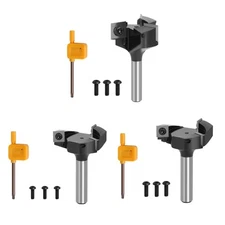 8/12/12.7mm Shank Surfacing Router Bit Insert-Style Spoilboard Cutter for