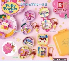 Polly Pocket Miniature Charm collection 2 set of 4 Gashapon Capsule Toys Gacha