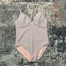 VINEYARD VINES Swimwear Underwire One Piece Foulard Flamingo Sz: L NWT