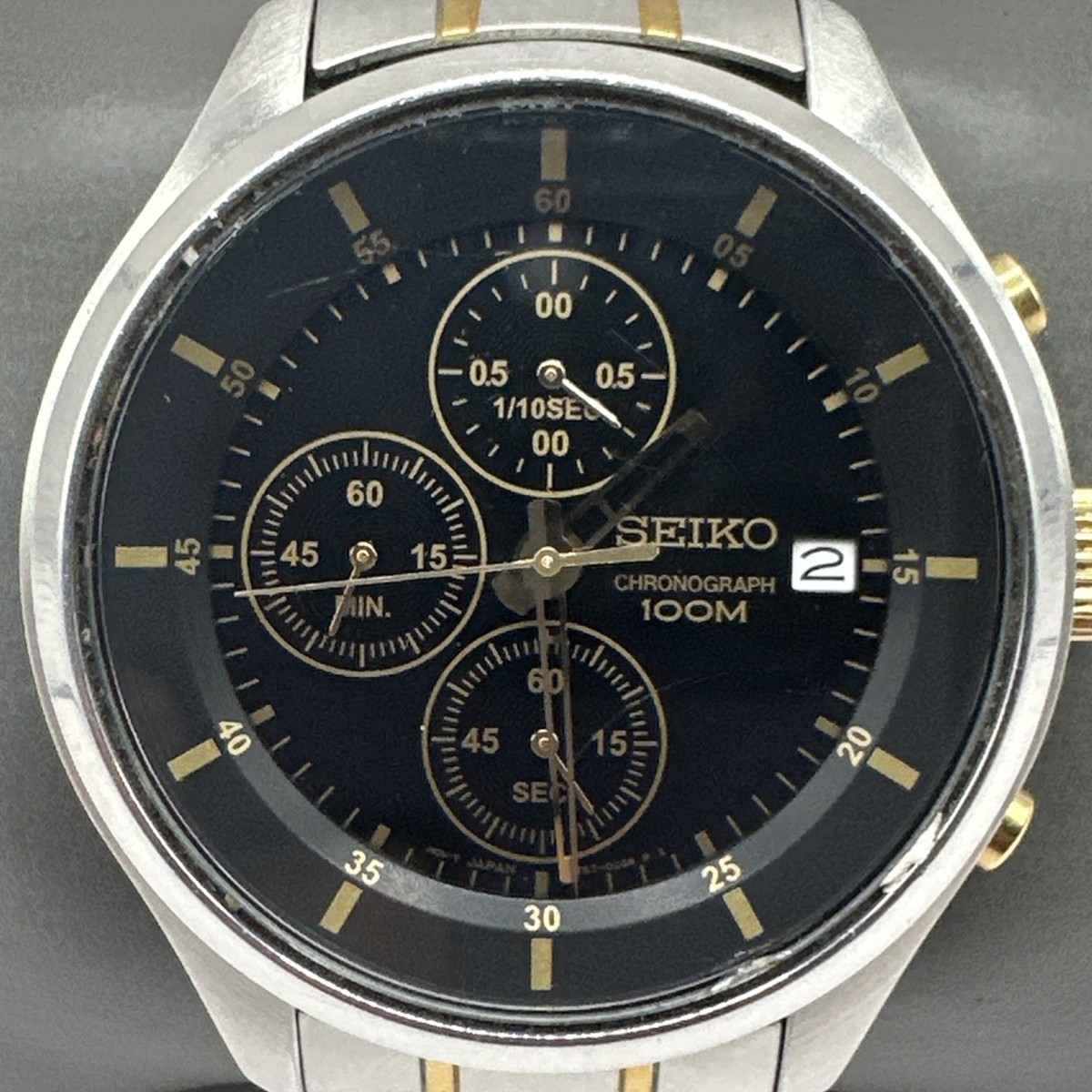 SEIKO 4T57-00G0 CHRONOGRAPH 42mm Watch. 18mm Bracelet Width. Needs