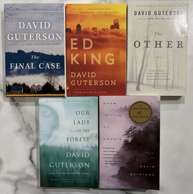 David Guterson Lot of 5 Novel Snow Falling Our Lady The Other Ed King Final Case