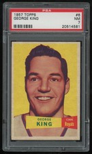1957-58 Topps George King Rookie #6 PSA 7 - Cincinnati Royals - RC