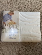 Martha Stewart 200 Count Full Flat Sheet White New Original Package