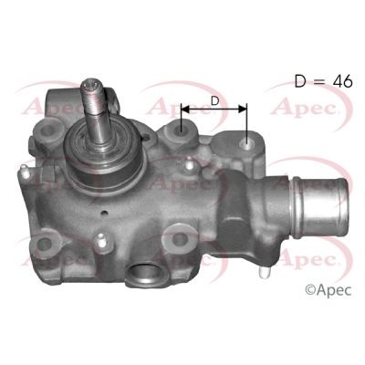 APEC AWP1086 Engine Cooling Water Pump Quality Replacement Fits Iveco Daily