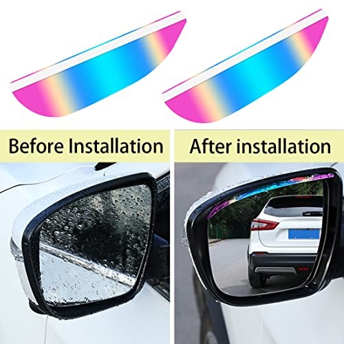 2PCS Mirror Rain Visor Eyebrow,Car Rear View Mirror Rain Visor Guard,Side - Picture 6 of 7