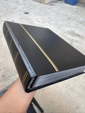 32 Page Great Condition Stockbook Glassine Interleaf Chock Full Of Stamps