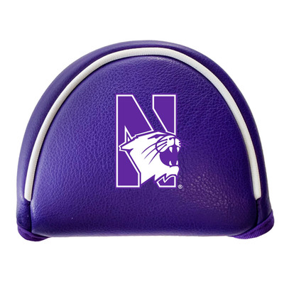 Team Golf Ncaa Northwestern Putter Cover - Mallet Color - Printed Team Golf