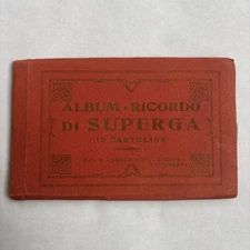 Vintage Italian Postcard Album Turin, Italy, Basilica Of Superga, 9 Postcards